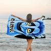 1pc Villain1 Beach Towel with Custom Name, Beach/Swimming/Bath/Picnic/Camping Towel, Suitable for Seaside Beaches