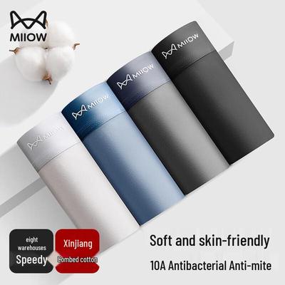 Мужские антибактериальные боксеры-брифы 10A (4-Pack)