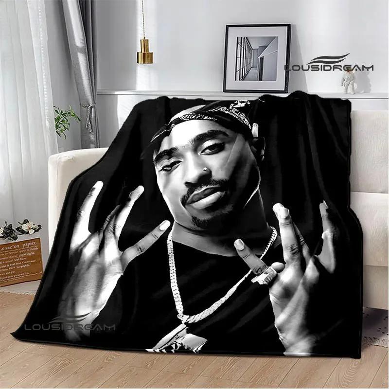 2PAC хип-хоп певица модное одеяло с принтом теплое одеяло мягкое и удобное одеяло домашнее дорожное одеяло подарок на день рождения