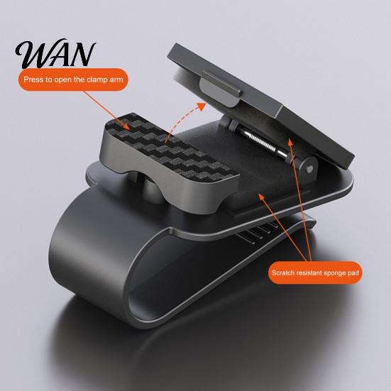 One Click Glasses Clip Car Sunglasses for Visor Magnetic Eyeglass Holder with Eyeglasses Soft Padding Scratch-Free Vehicle
