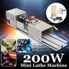 200 Вт мини-токарный станок для бусин, токарный станок по дереву, Diy деревообрабатывающий инструмент, фрезерный, шлифовальный, полирующий, резьба, дрель, набор вращающихся инструментов