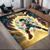 Custom Name,Izuku Midoriy Home Sofa Decoration for Living Room & Bedroom, Non‑Slip Play Flannel Floor Mat for Game Room