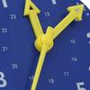 Clock Teaching Aid Learning Model Toy Elementary School Students Kids Cognitive Time Tool Blue