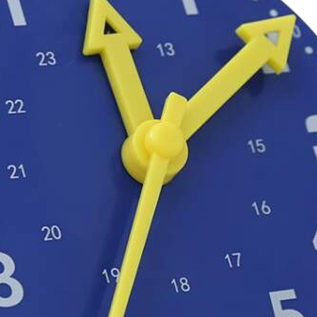 Clock Teaching Aid Learning Model Toy Elementary School Students Kids Cognitive Time Tool Blue