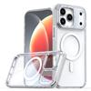 Применимо к iPhone17ProMax двухцветный информационный цветной магнитный чехол для мобильного телефона Apple 16ProMax прозрачный 15 защитный чехол