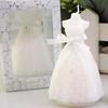 White Romantic Elegant Boxed Bridal Bride Gown Dress Design Candle Wedding Party Home Decor