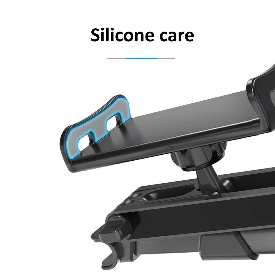 Car Pillow Telescopic Rear Phone Holder Tablet Car Stand Seat Rear Headrest Mounting Bracket For Phone Tablet