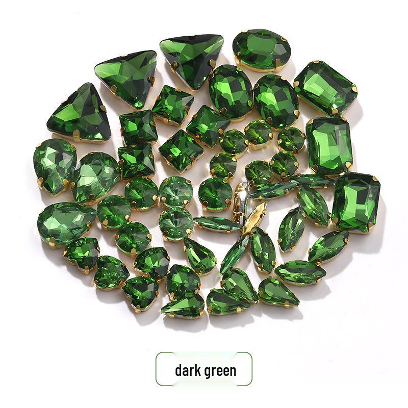 Пришитые вручную смешанные хрустальные стразы-когти для свадебного платья и аксессуаров для браслета