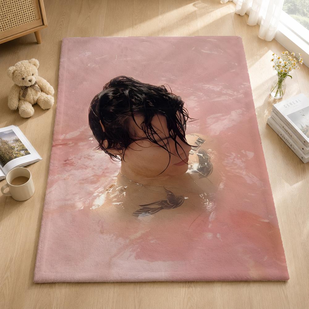 Singer H-Harry Styless Throw Blankets Soft Warm Flannel Blanket Bedding for Bed Living room Home Sofa