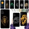 Чехол для телефона Samsung A15 A13 A35 A55 A51 A71 A41 A31 A21S A05 A17 A23 A25 A33 A53 A73 5G A07 4G Чехол Лаконичный рисунок льва