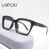  Quality Anti-Blue Light Retro Rivets Square Women Glasses Frames Fashion Optical Eyeglasses Frame Men