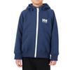 Helly Hansen K Logo Full-Zip Sweat Hoodie, Kids, Ocean Navy, Size 100