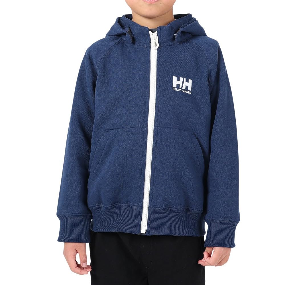 Helly Hansen K Logo Full-Zip Sweat Hoodie, Kids, Ocean Navy, Size 100