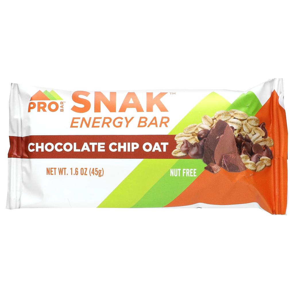 ProBar Snak Энергетический батончик, Овсяный с шоколадной крошкой, 12 батончиков, 1,6 унции (45 г) Каждый