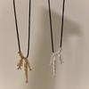 Long Fish Pendant Necklace Vintage Sweater Chain Fashionable Bone Pendant Choker  Gift