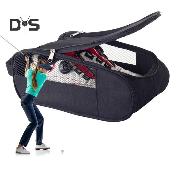 Сумка для обуви для гольфа Сумки-переноски для обуви на открытом воздухе с застежкой-молнией Дорожные сумки-переноски для спортивной обуви Сумки-тоуты Аксессуары для гольфа для мужчин и женщин
