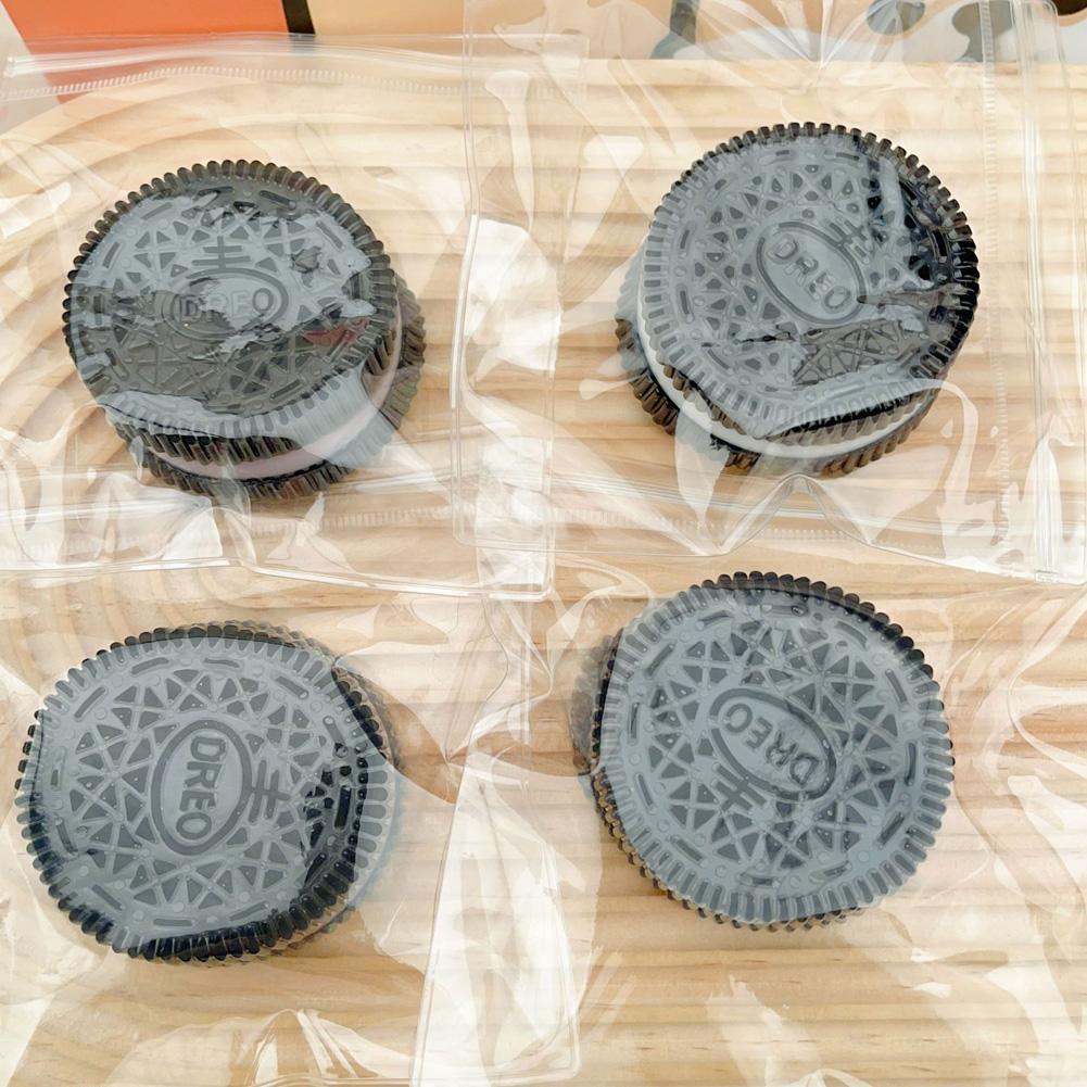 Печенье Орео Игрушка для снятия стресса Силиконовая Сжимающая Щипающая Симуляция Сэндвича Мягкая игрушка Рождественские подарки для мальчиков и девочек