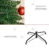 7ft Unlit Artificial Christmas Tree, Pencil Slim Xmas Tree with Solid Stand and Realistic Branches, Green