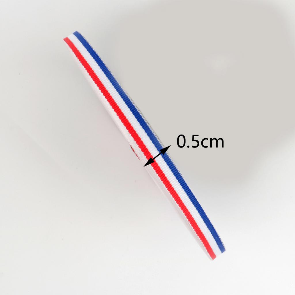 Лента красного, белого и синего цвета своими руками. Трехцветная цветная лента для бутонов. Темно-синяя лента ручной работы.