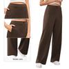 Женские брюки-палаццо, эластичные, с высокой посадкой, рабочие брюки, деловые повседневные брюки с карманами
