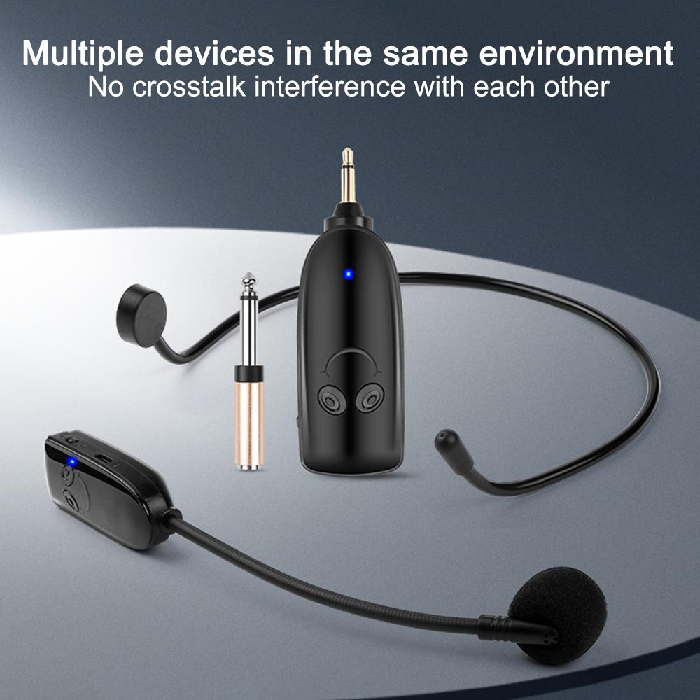 Беспроводная гарнитура с микрофоном и усилителем, усилитель голоса для обучения, сцены и т. д.
