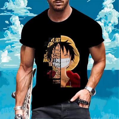 Мужская футболка Luffy Zoro New Top Street Fashion футболка с коротким рукавом