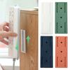 Socket Organizers Useful Trace-less Solid Color Power Socket Holders Wall-Mounted Power Socket Holders Socket Racks Home Supply