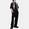 We11done Printed Pattern Short Sleeve T-Shirt Men tops Black WDTT125732UBK