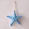 Starfish Hanging Decoration Coastal Starfish Ornament Beach Decor Resin Starfish Pendant for Home Bedroom Living Room Seaside Wedding Background Wall