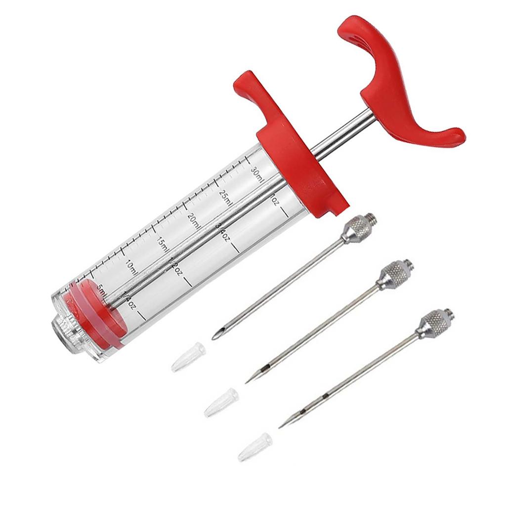 Kitchen Seasoning Syringe Turkey Needle Marinade Syringe Barbecue Syringe Baking Tool Injection Needle