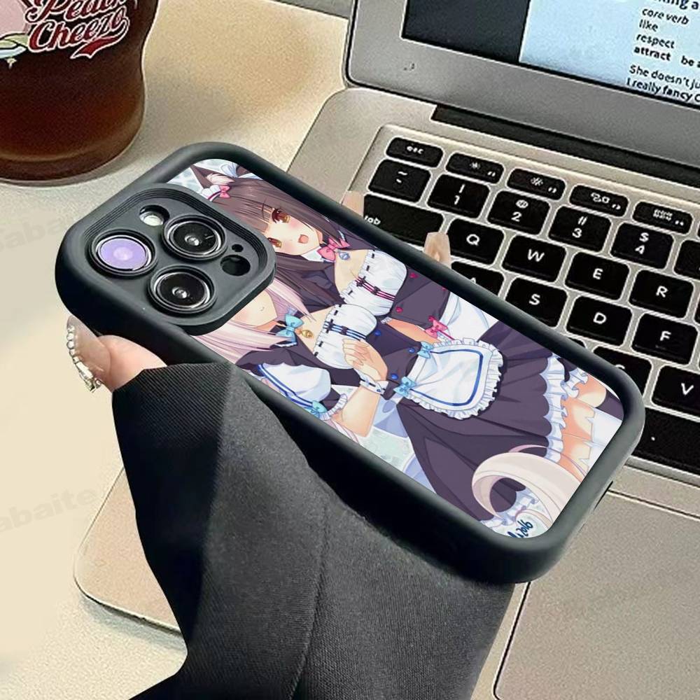 Чехол для телефона Chocola Nekopara для iPhone 17 16 15 14 13 12 11 Pro Max Plus