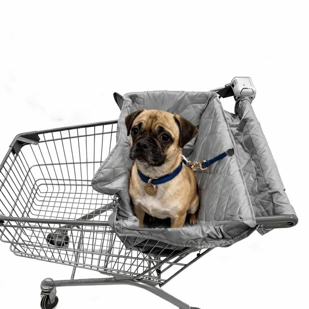 Portable Pet Stroller Cushion Cover Waterproof Shopping Cart Pet Cover Grocery Cart