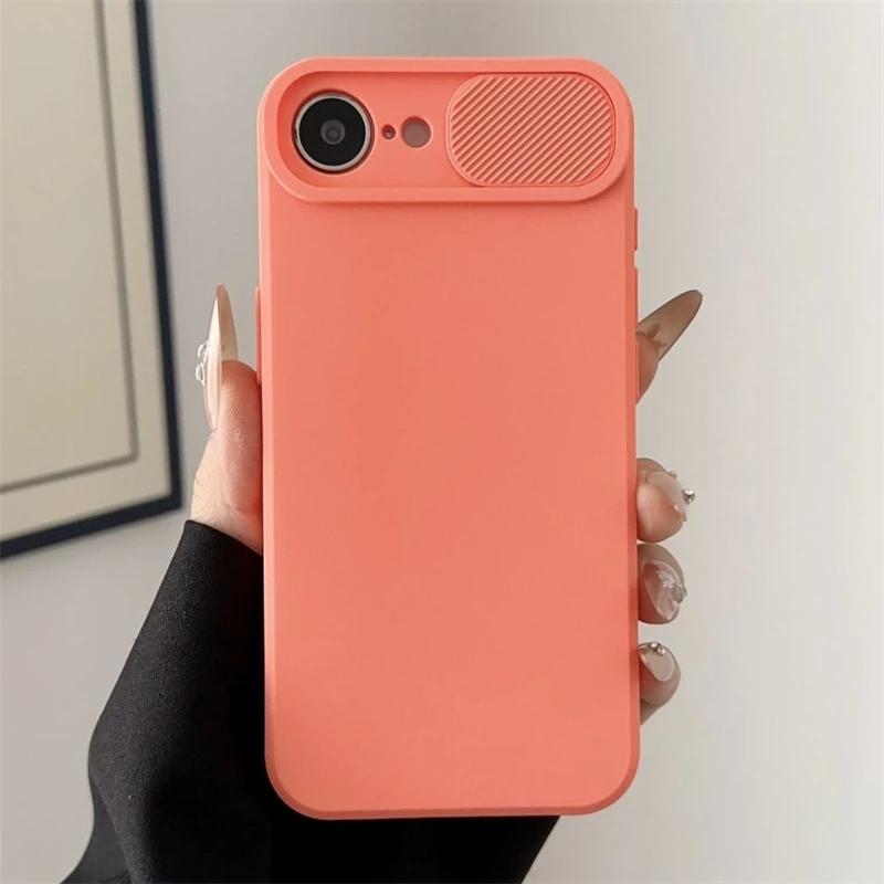 Чехол для телефона с защитой объектива камеры, противоударный, для iPhone 16E 15 14 Plus 13 12 Mini 11 16 Pro Max, мягкий силиконовый бампер