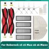 Fit For Roborock S5 Max / S50 / S51 / S55 / S6 MaxV Pure / Xiaomi 1S SDJQR03RR Main Side Brush Hepa Filter Mop Cloths Spare Part