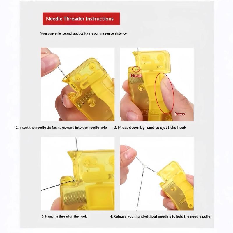 Автоматический нитевдеватель для шитья, DIY, рукоделия и домашнего шитья. Быстрый инструмент для продевания нити в иглу для ручного шитья