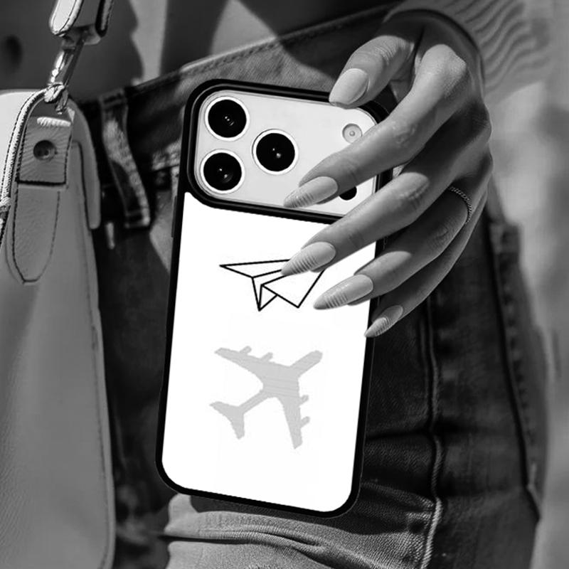 Путешествуйте по миру бумажный самолетик Чехол для телефона Для iPhone 17 Air 14 15 13 12 Max Чехол Для Apple 16e 11 Pro Max Plus Coque