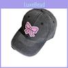 Breathable Cotton Bow Baseball Hat With Curved Visor For Travel And Leisure