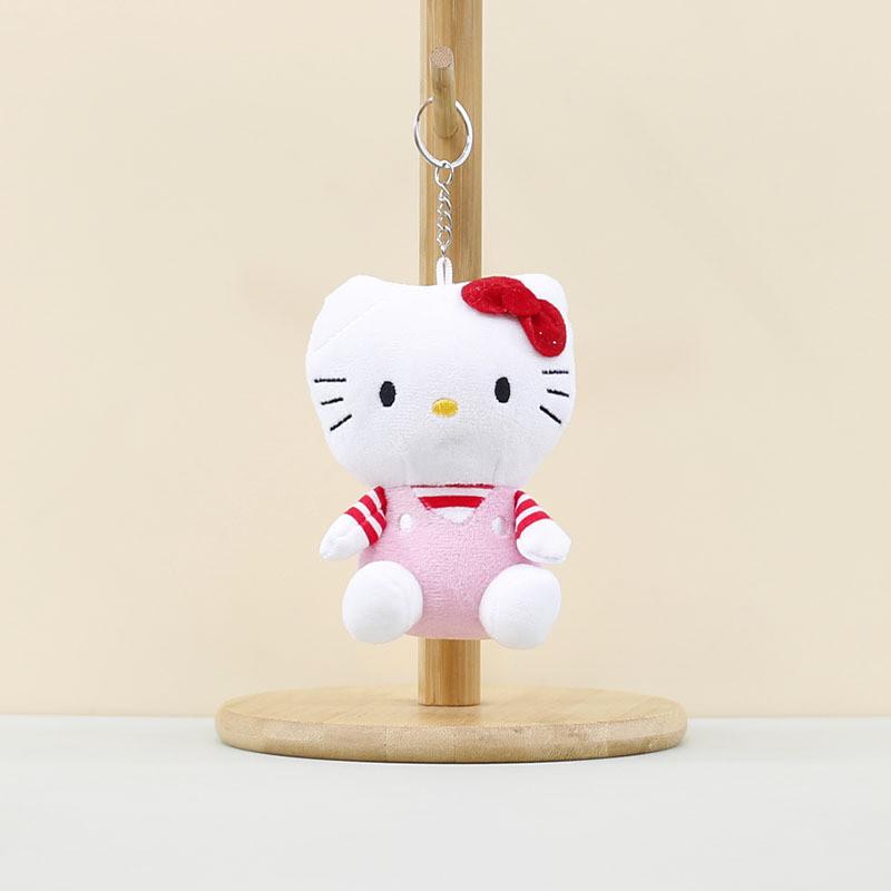 Adorable Plush Cat Keychain Soft Doll Accessory Cute Cat Bag Charm 12cm