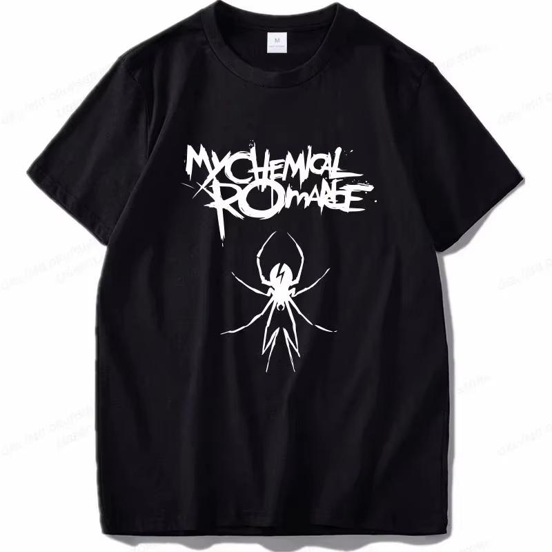 My Chemical RoUnisexce Футболка Женская Модная Футболка Крутая Хип-Хоп Унисекс Футболка Повседневная Летняя Винтажная Аниме Унисекс Топ Футболка