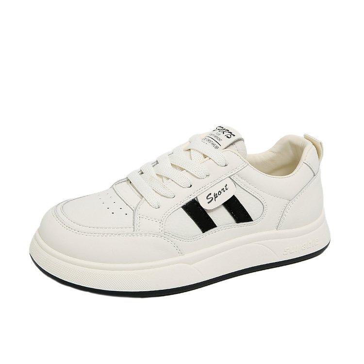 Dexun Little White Shoes Women 2025 Spring and Autumn New Versatile Internet Celebrities Order Surge Leisure Sports Board Shoes Students Little White 