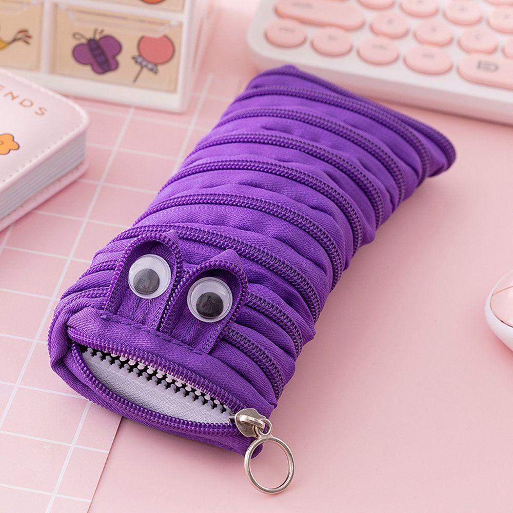 Funny Cartoon Large Capacity Kids Gift Pouches Zipper Pencil Case Storage Bag Pen Bags Pencilcases