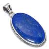 Подвеска из натурального лазурита ручной работы из стерлингового серебра 925 пробы 2 дюйма K5v78