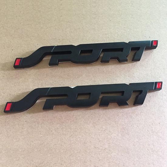 3D спортивный значок на боковое крыло, металлическая эмблема на задний багажник для Ford Mondeo Focus 2 3 MK2 Fiesta Kuga Ecosport