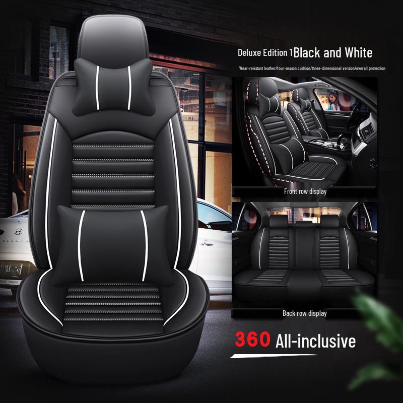 A1 Full Leather Car Seat Cushion - Universal Sport Design