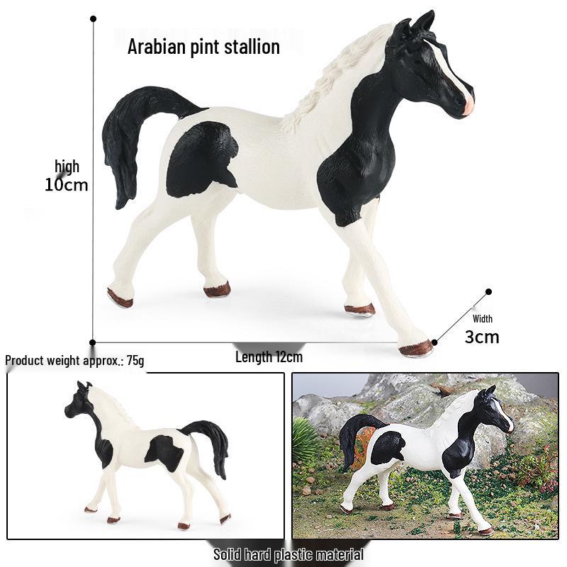 Трансграничное украшение для рабочего стола «Степной конь»: Черно-белая модель североамериканской дикой лошади