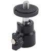 360 Degrees Rotation Mini Ball Head Ballhead 1 4  Screw Mount Stand for DSLR Camera Camcorder(Black)