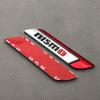 Aizfa 1 пара 3D-карточный металлический брызговик для спортивного значка NISMO хром боковые крылья 3D-эмблема (красный)