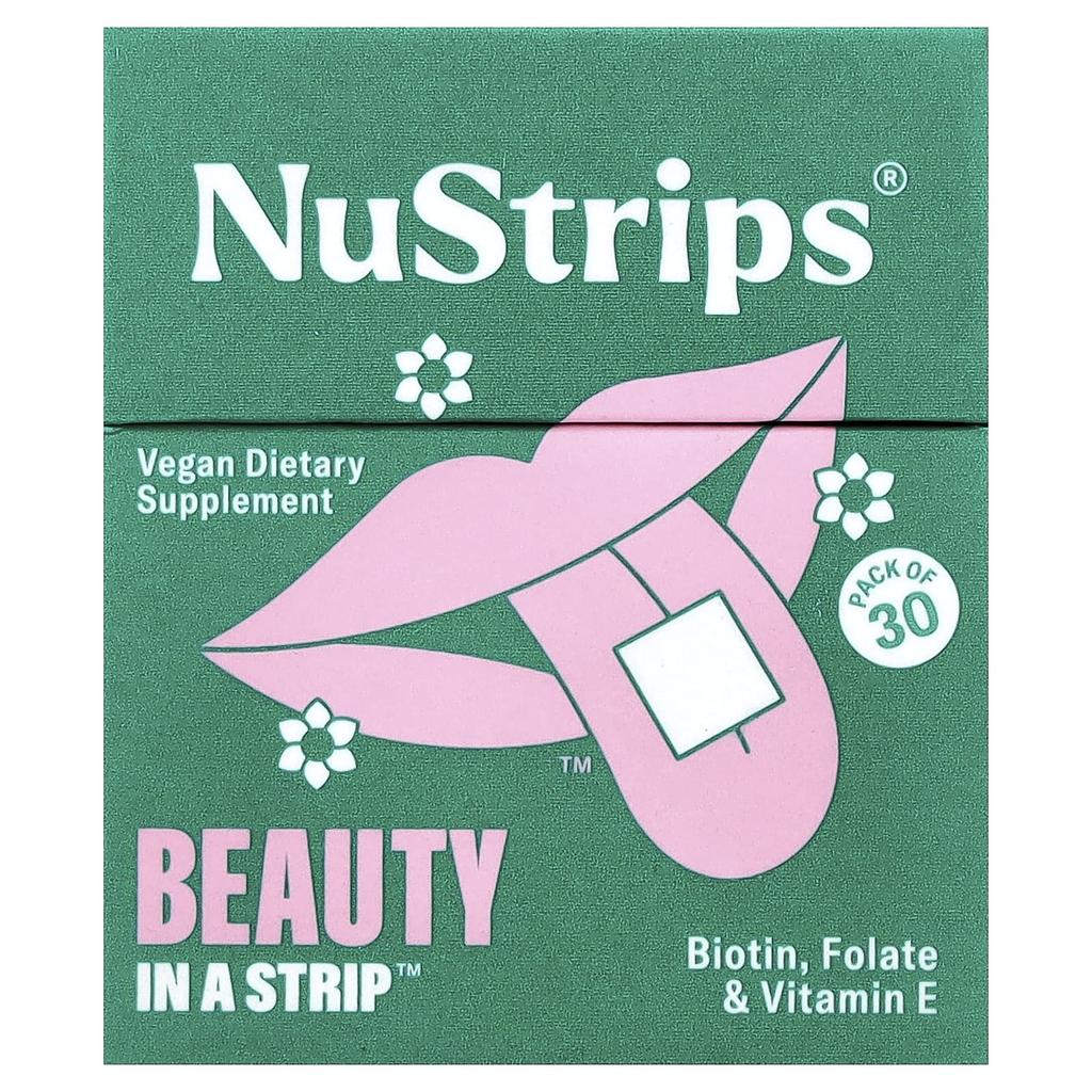 NuStrips, Beauty In A Strips™, Sweet Strawberry, 30 Strips