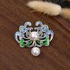 Стильная брошь-цветок со стразами для женщин - аксессуар для защитного костюма