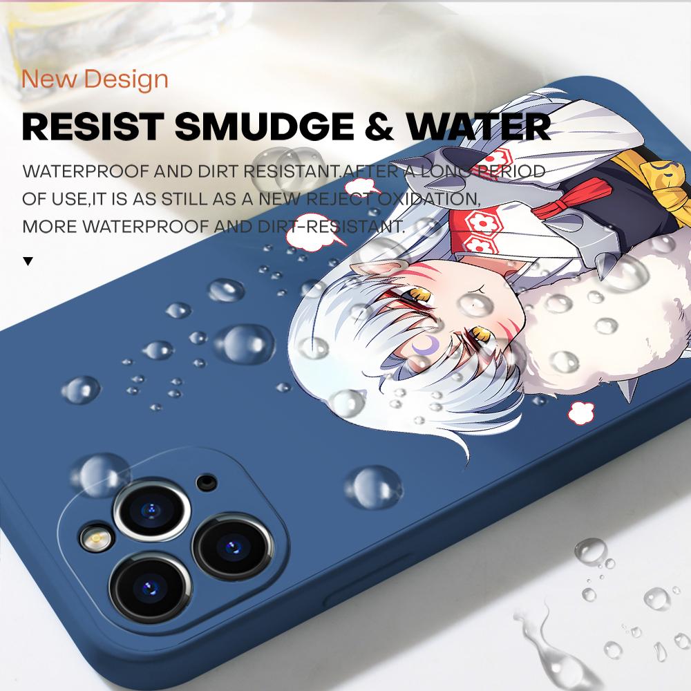 Популярный аниме-чехол для iPhone 15 14 13 12 11 Samsung Galaxy A12 A52 S24 S23 Xiaomi POCO Redmi мягкий квадратный жидкий силиконовый чехол